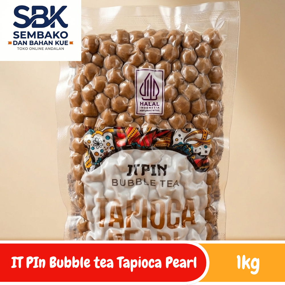 Itpin Bubble Tea | Tapioca Pearl | Boba Itpin 1kg