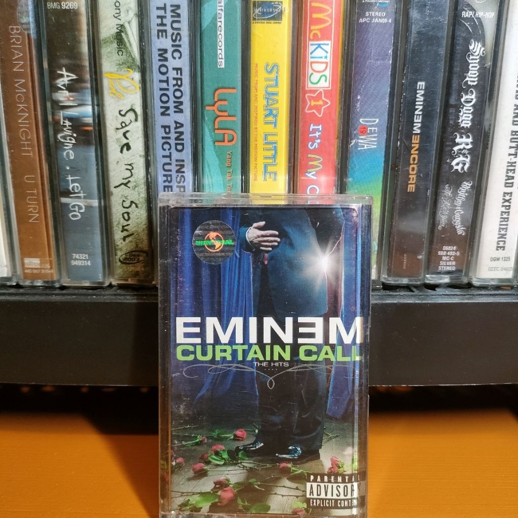Kaset Pita Eminem Curtain Call The Hits Lose Your Self Mockingbird Slim Shady Stan mulus kaku
