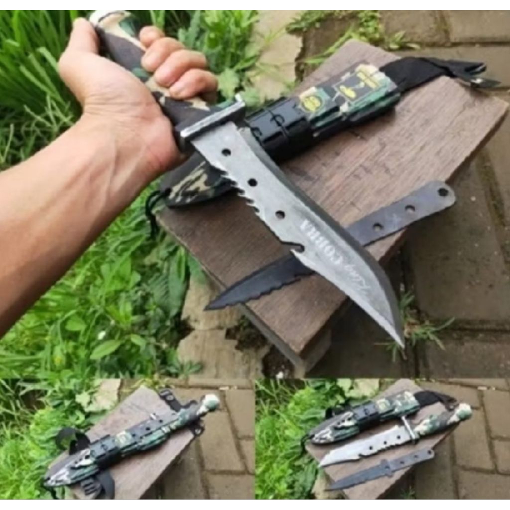 MS16 pisau cobra militer knife pisau outdor lapangan pisau sangkur army