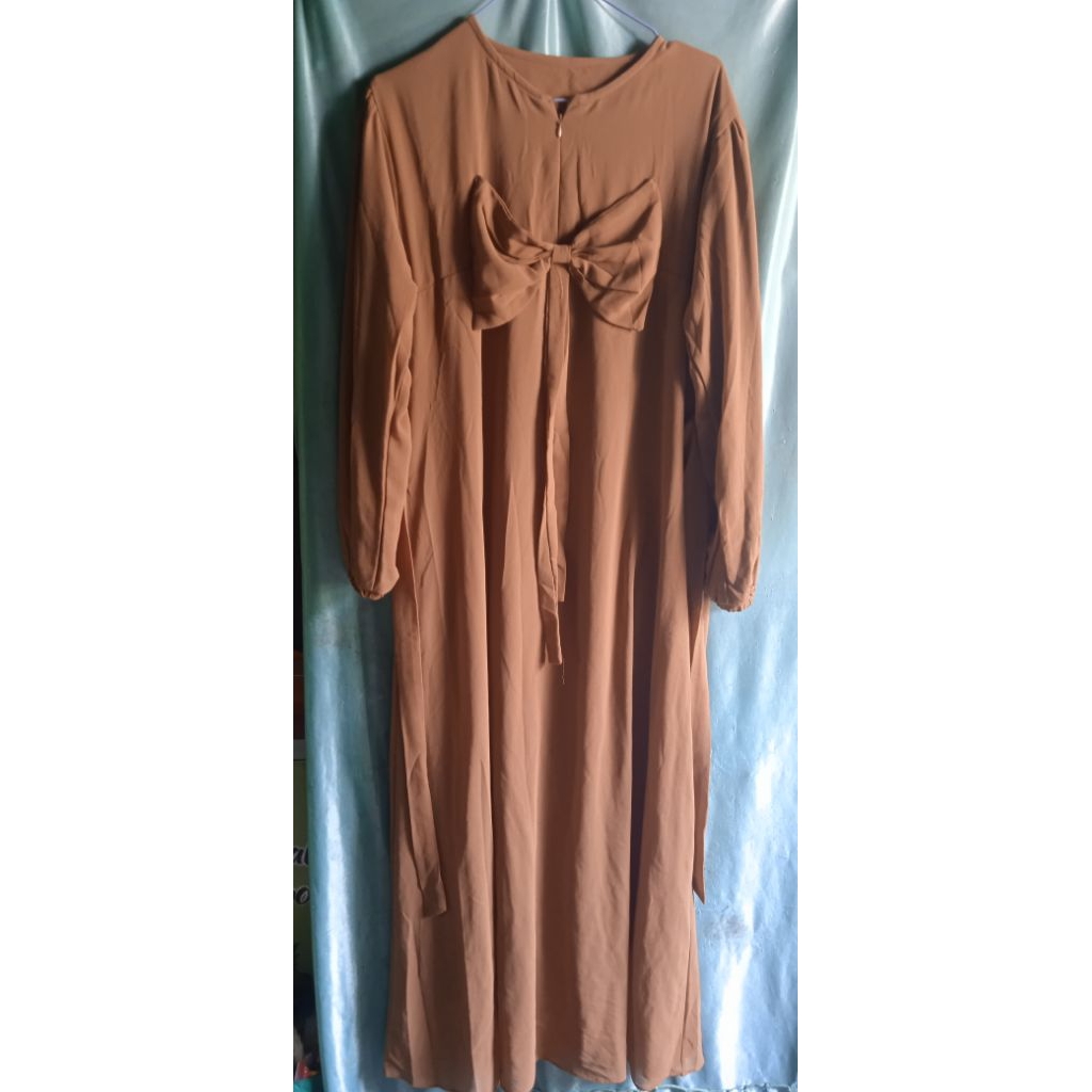 gamis ceruty pita/gamis murah/gamis ceruty pl like new