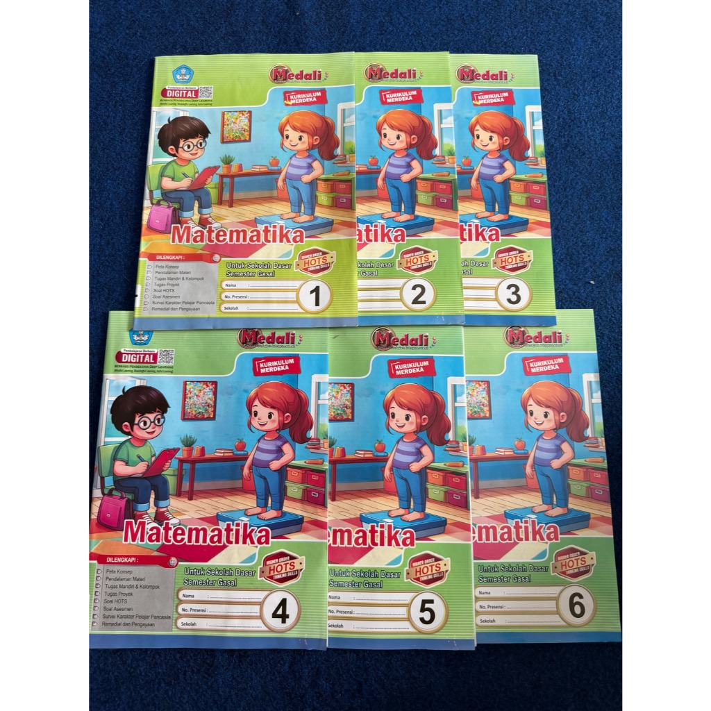 Buku LKS Matematika Kelas 1-6 SD/MI Semester 1 Kurikulum Merdeka