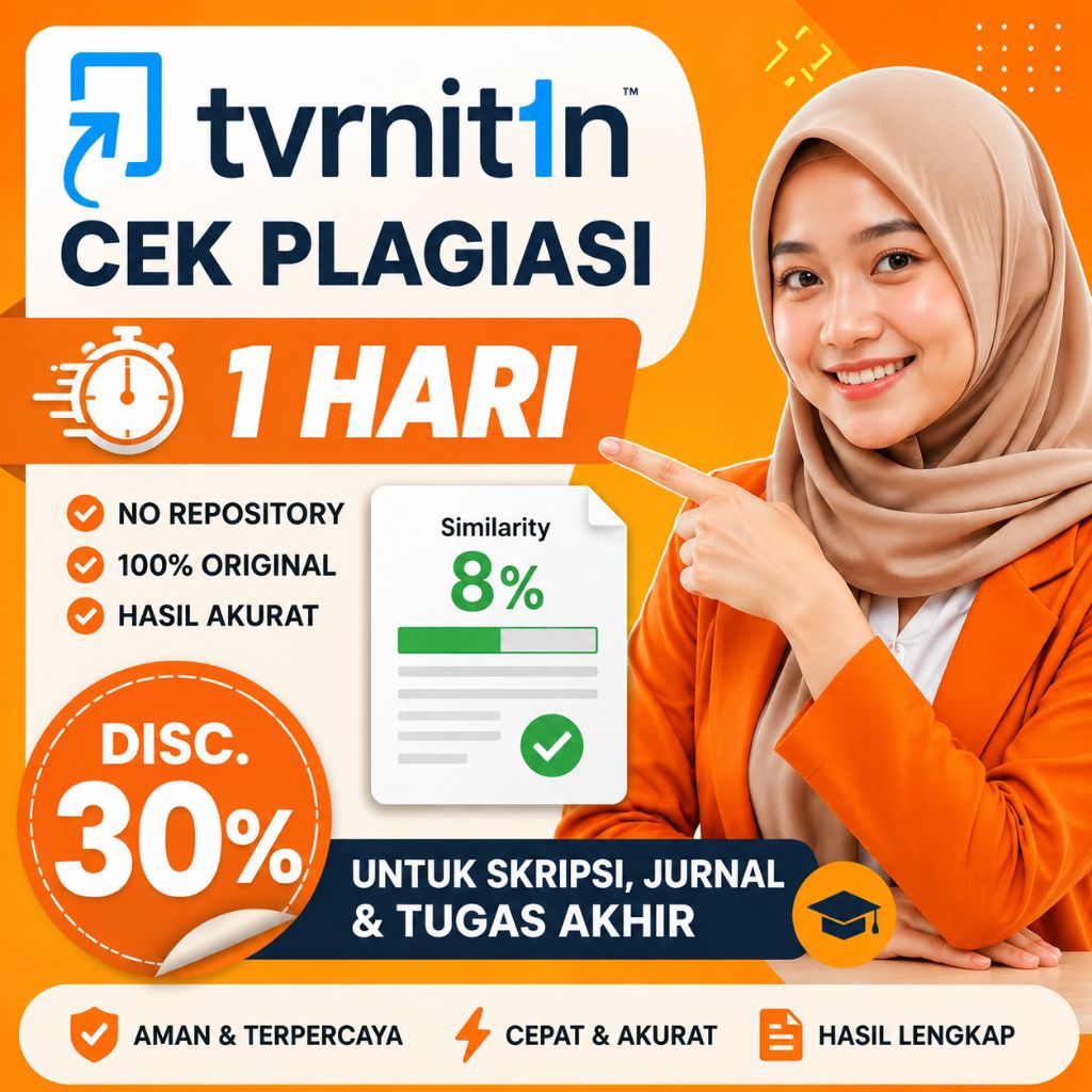 Turnitin Cek Plagiasi 1 Hari – NO Repository, 100% Original, Untuk Skripsi, Jurnal & Tugas Akhir