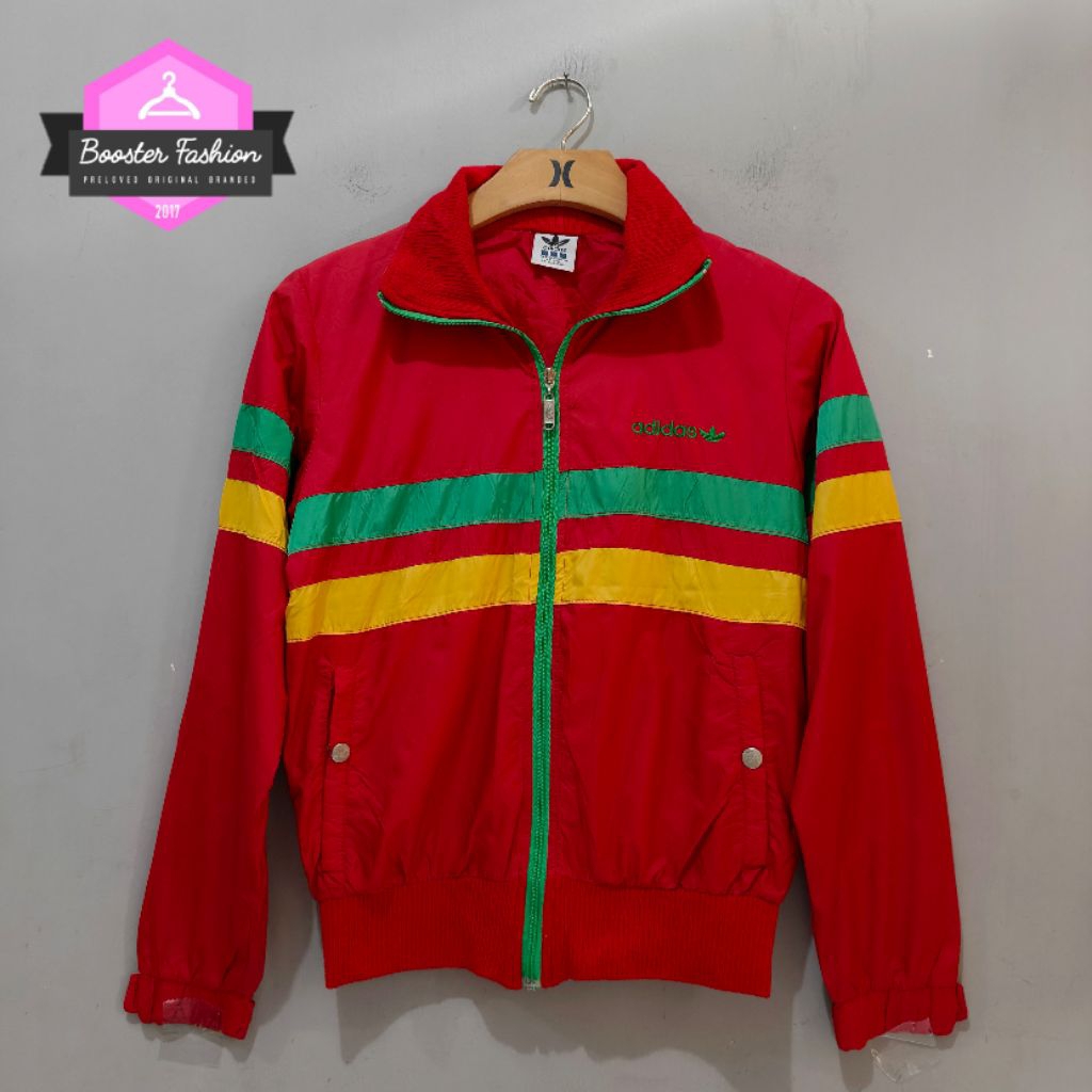JAKET ADIDAS VINTAGE JAPAN RED ORIGINAL SIZE S