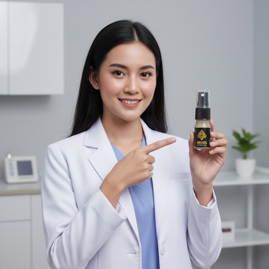 Minyak Pijat Arvos 5 ml - Spray, Aroma Segar, Membantu Meningkatkan Daya Tahan