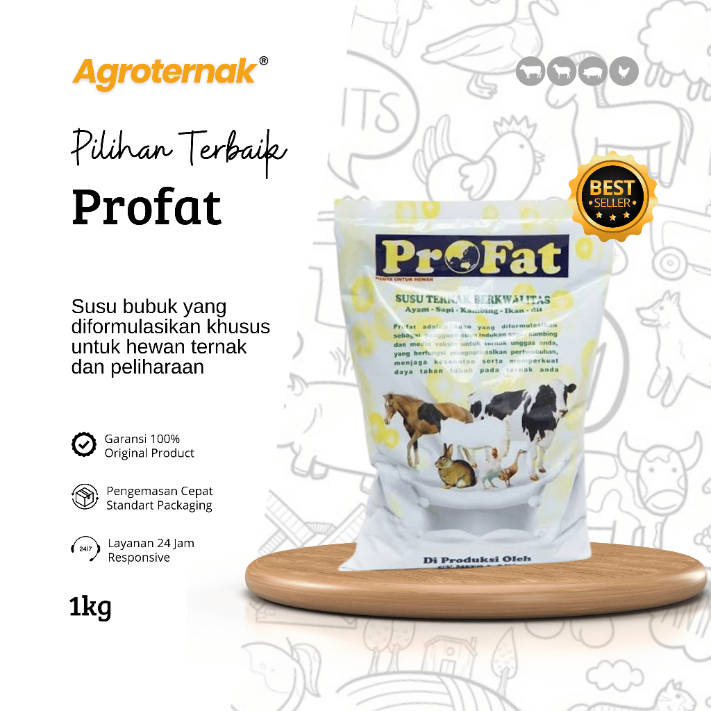 PROFAT SUSU TERNAK 1KG - Susu Hewan Ternak Sapi Kambing Domba Ayam
