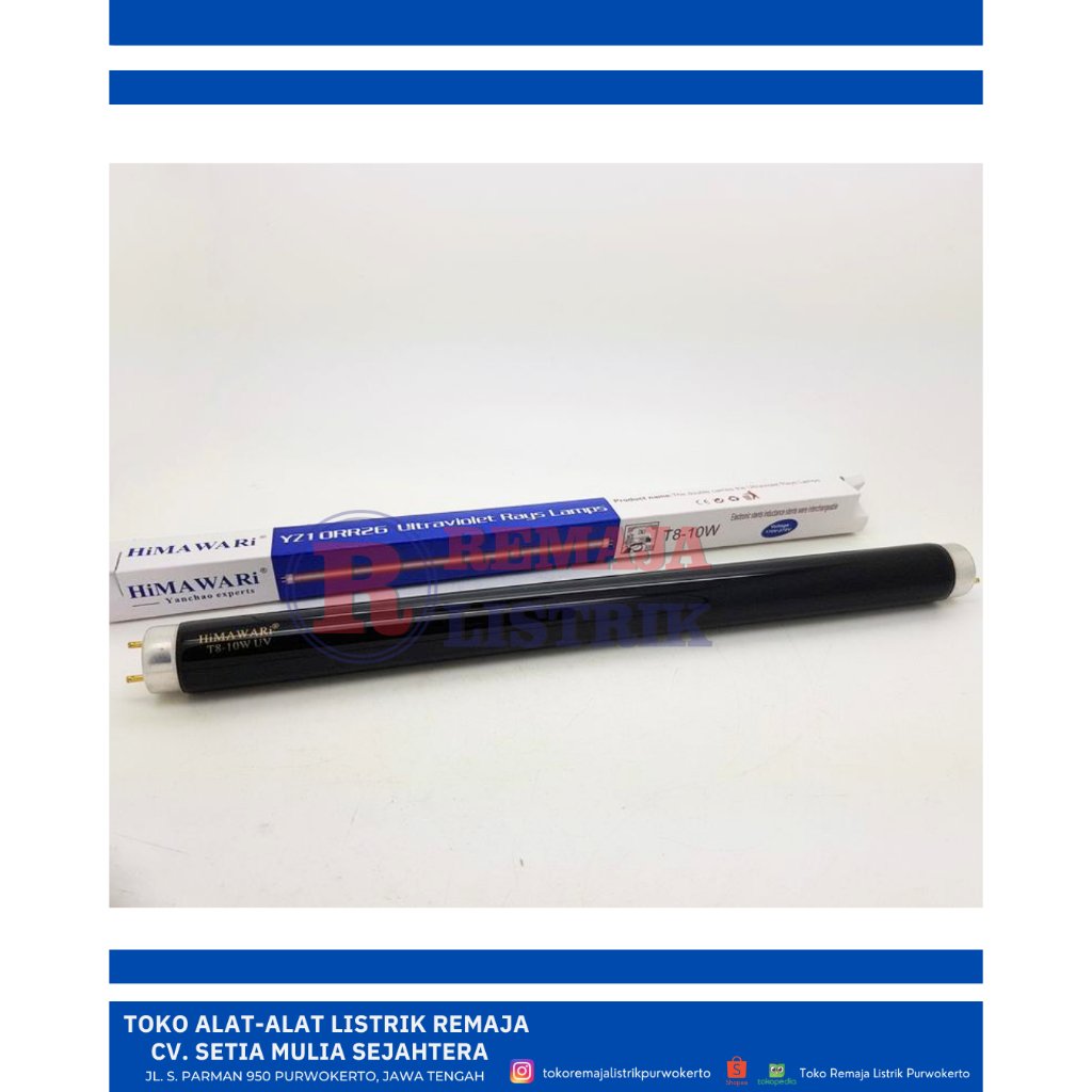 TL UV 10W Himawari / Lampu Tes Uang UV 10W Himawari