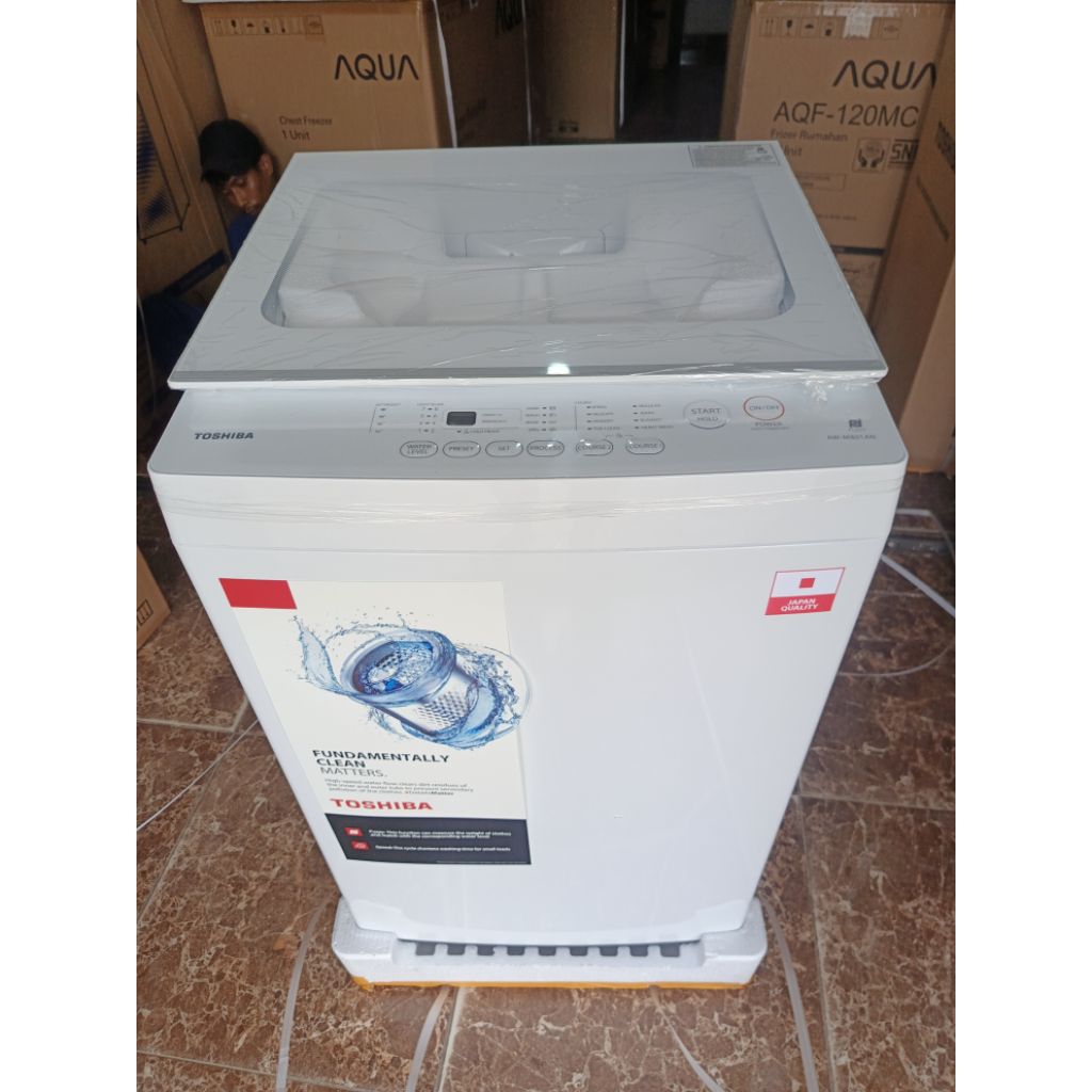 mesin cuci 1 tabung Toshiba/mesin cuci 8kg 1 tabung top loading