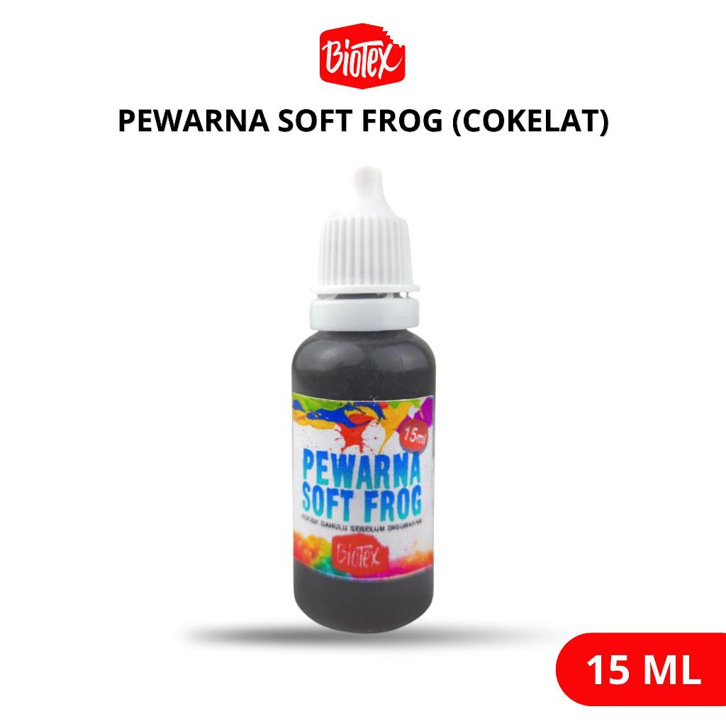 Biotex PEWARNA LATEKS 15 ML COKELAT COKLAT - Latex Latek Soft Frog Sofrog