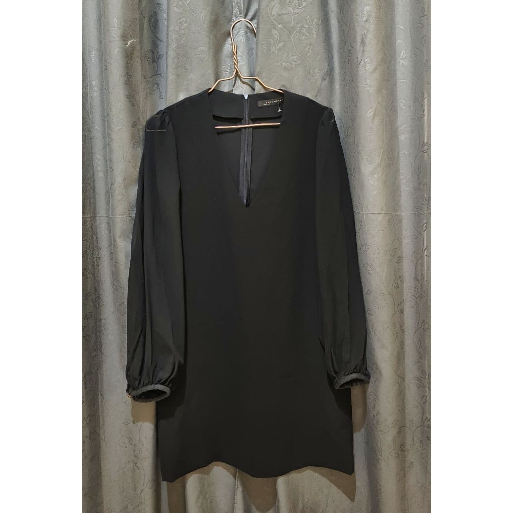 tunik zara hitam pekat original