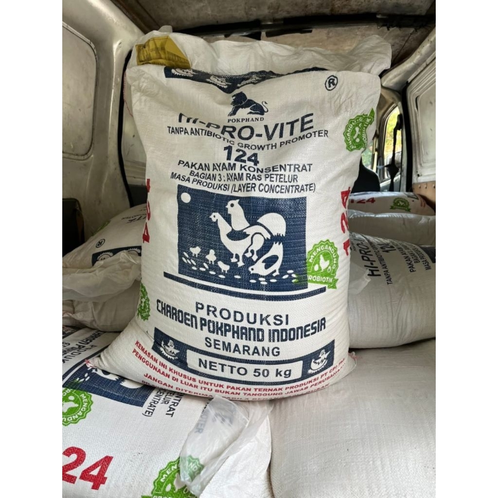 Pakan Ayam Petelur Konsentrat Pur CP 124P 1kg - Tingkatkan Produksi Telur Ayam