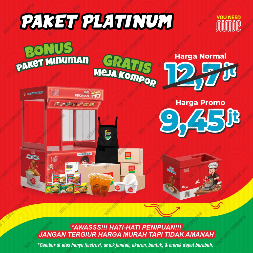 Paket Usaha Warmindo Siap Jualan tanpa ribet - Paket Platinum