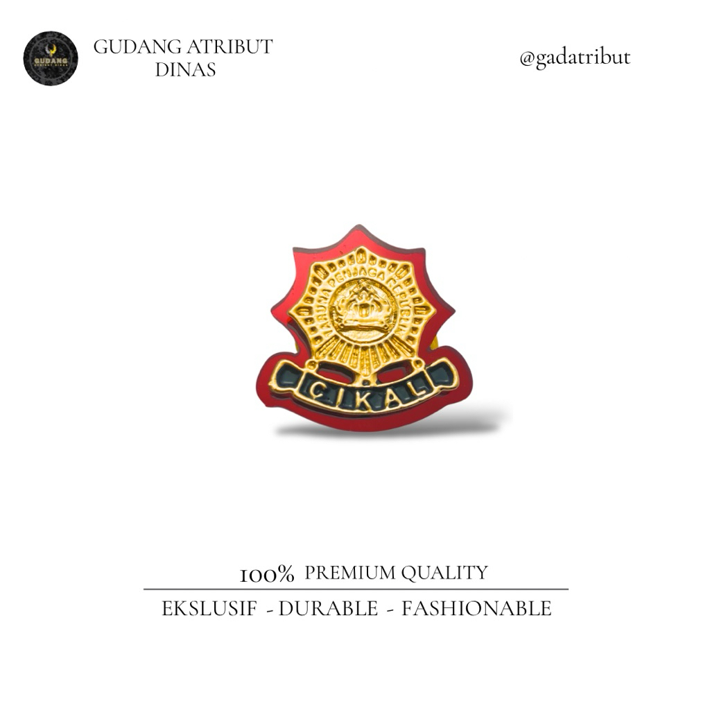 Pin Cikal Terbaru / Pin Cikal Standart / Pin Cikal / Atribut Kemenimipas / Atribut Dinas / gad_unifo