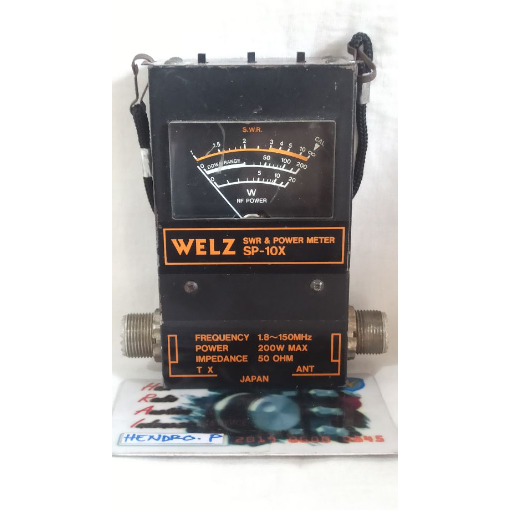 SWR&POWER METER  WELZ SP-10X untuk HT/RIG