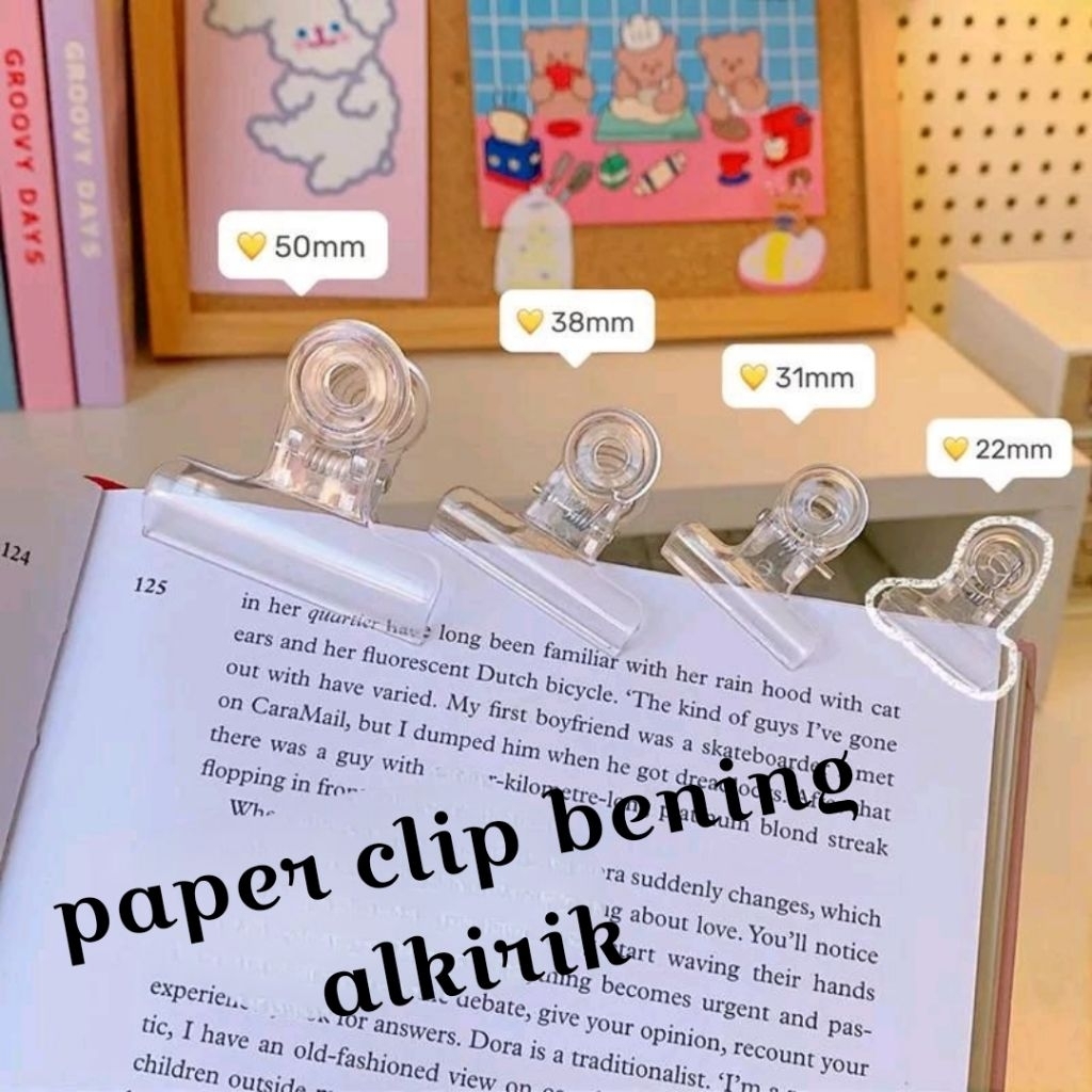 JEPITAN KERTAS POLOS TRANSPARAN BENING / KLIP PAPER SERBAGUNA RT139
