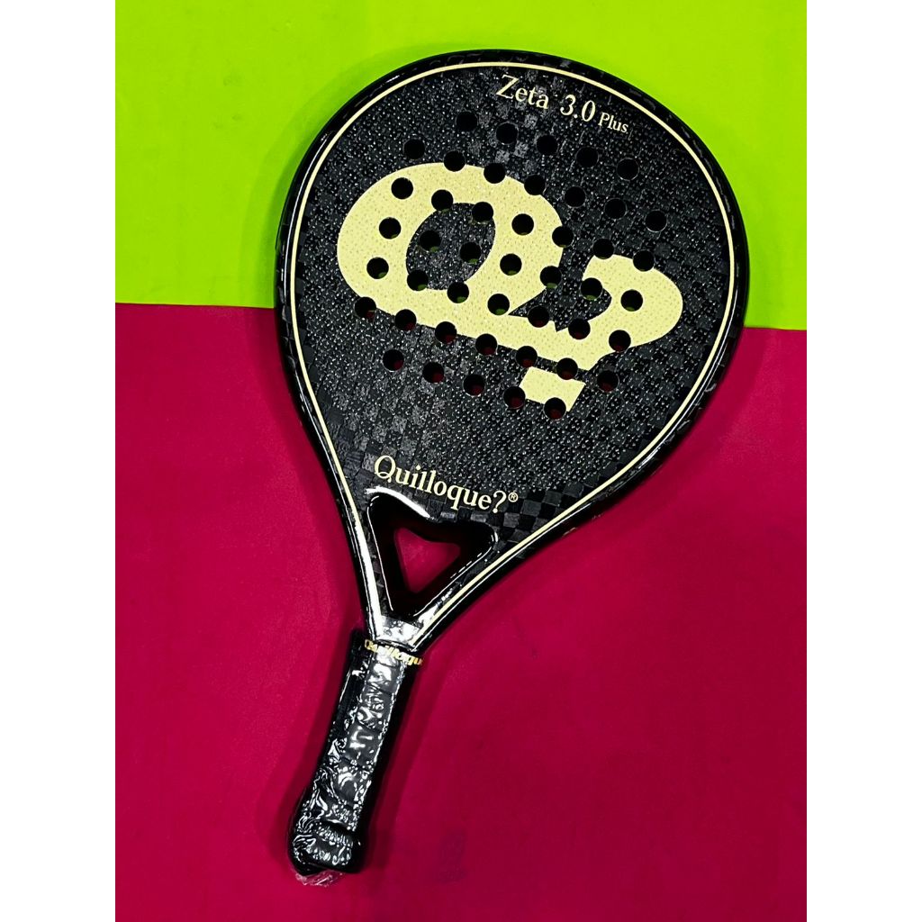 Raket Padel Racket Quiloque Zeta 3.0 Plus Black