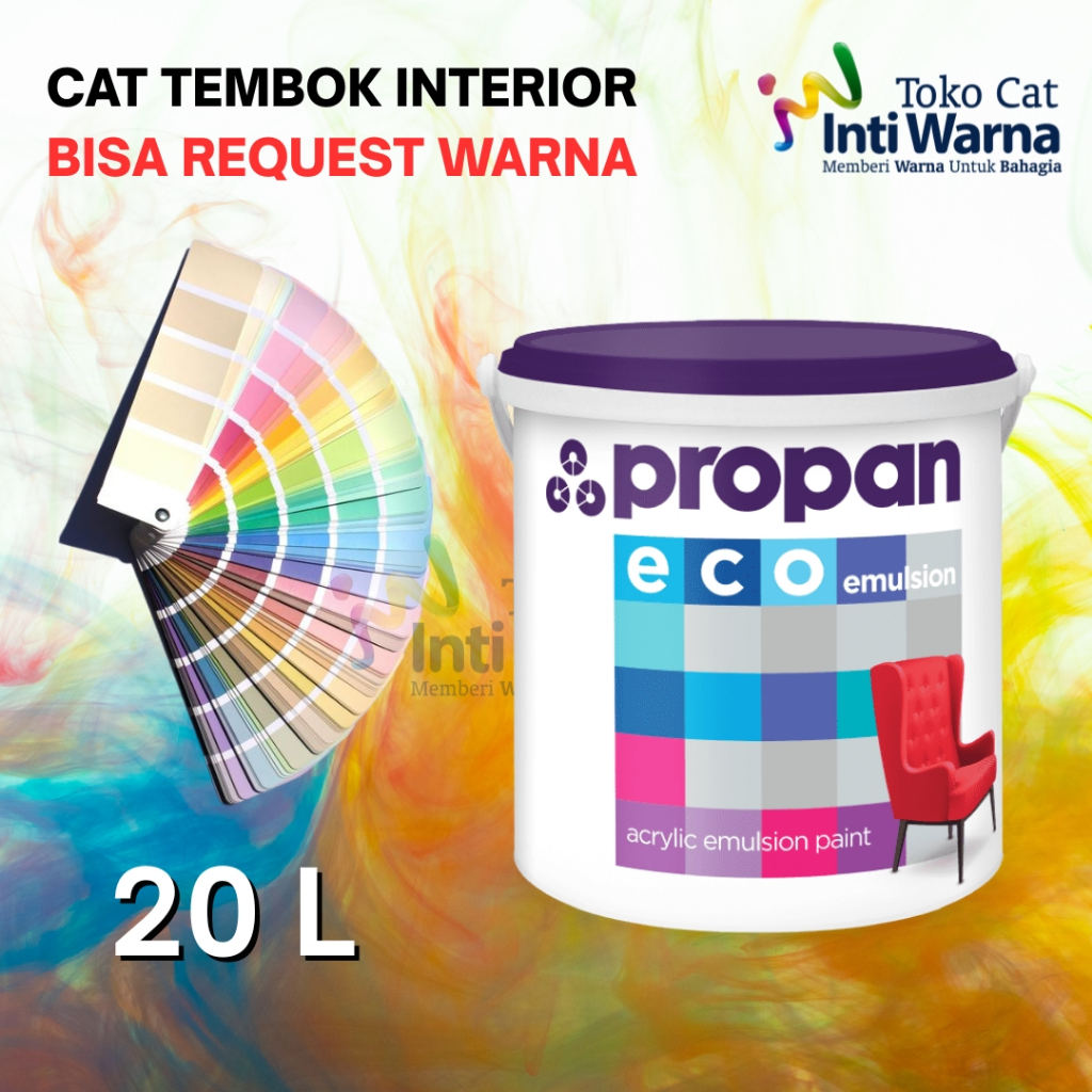 CAT TEMBOK INTERIOR ECO EMULSION PROPAN 5 KG / BISA CUSTOM WARNA TINTING