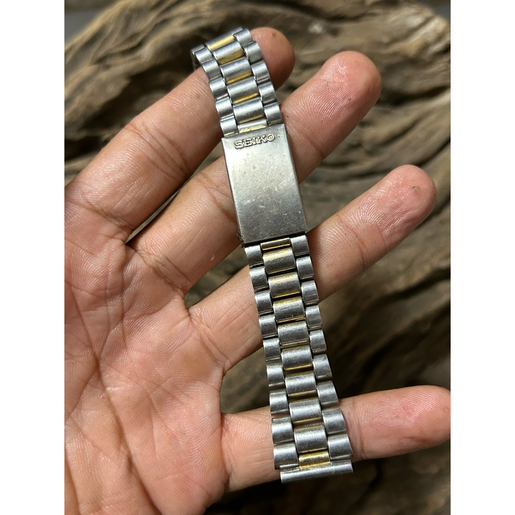 Seiko Strap Bracelet 18mm Stainless Steel Original Bekas Vintage Jam Tangan