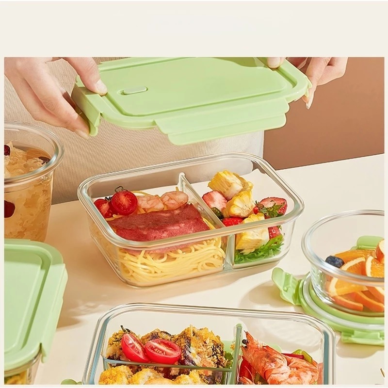 Kotak Tempat Makan Kaca Glass Food Container Kotak makan Lunch Box Kotak Bekal Makan Kaca