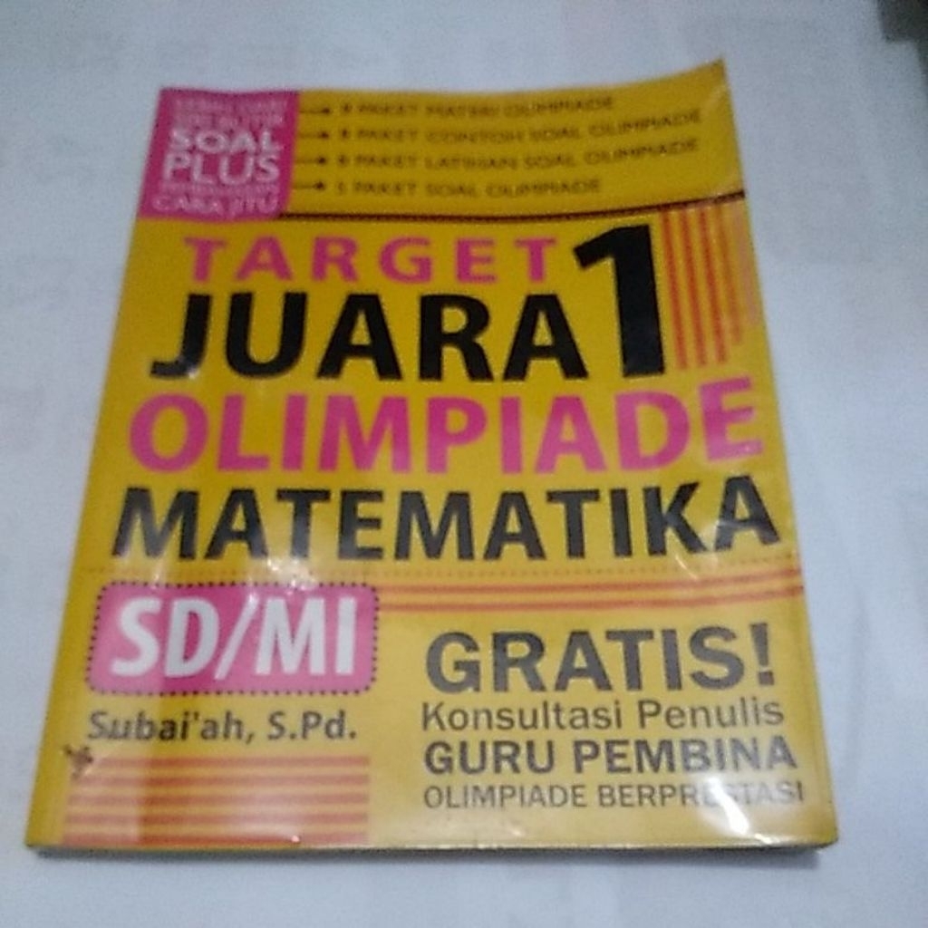 Target Juara 1 Olimpiade matematika SD (Bekas)