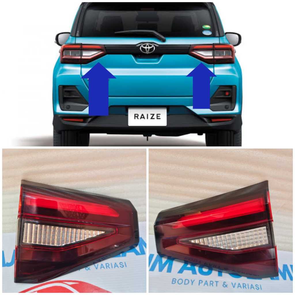 Lampu Bagasi  Belakang RAIZE - ROCKY LED Original Lampu Belakang Bagasi Raize-roky