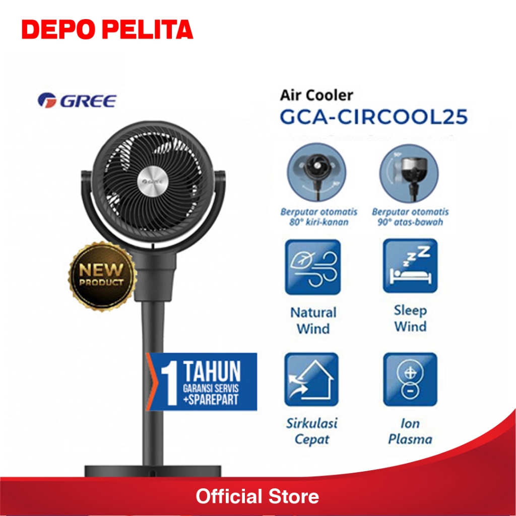 Gree AC Air Cooler Circulation With Plasma Generator 2 1/2 Liter - GCA-CIRCOOL25