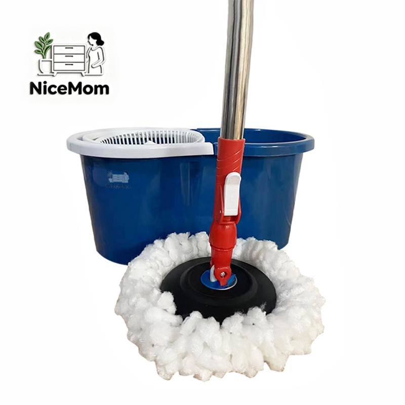 nicemon Alat Kebersihan Lantai Spin Mop Rol Putar 360 Derajat Cocok Untuk Rumah Tangga