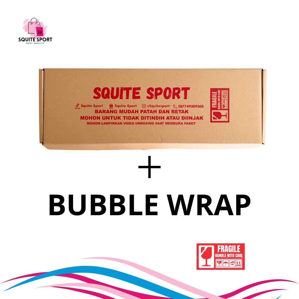 PACKING RAKET BADMINTON DUS DAN BUBBLEWRAP KHUSUS
