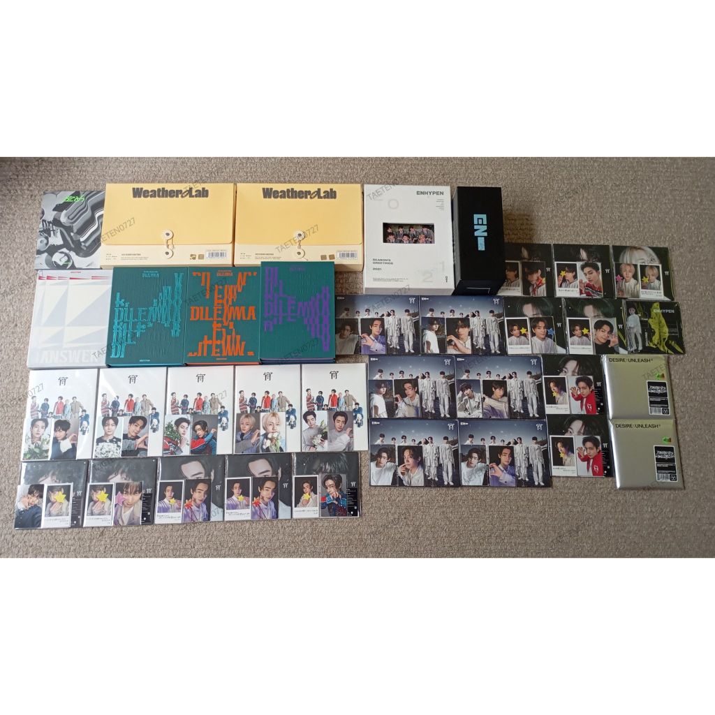 enhypen album japan yoi dimension sadame answer dilemma desire unleash season greeting 2021 weather 