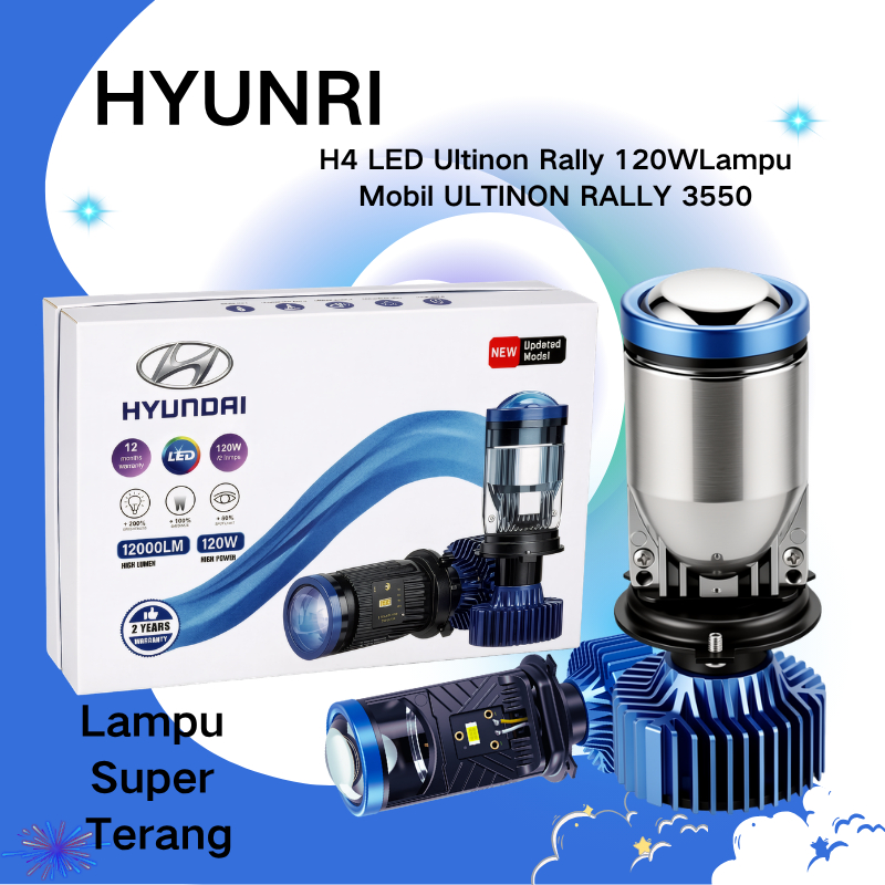HYUNDAI  Projie Led Mobil Mini  H4 / Lampu Led Mobil