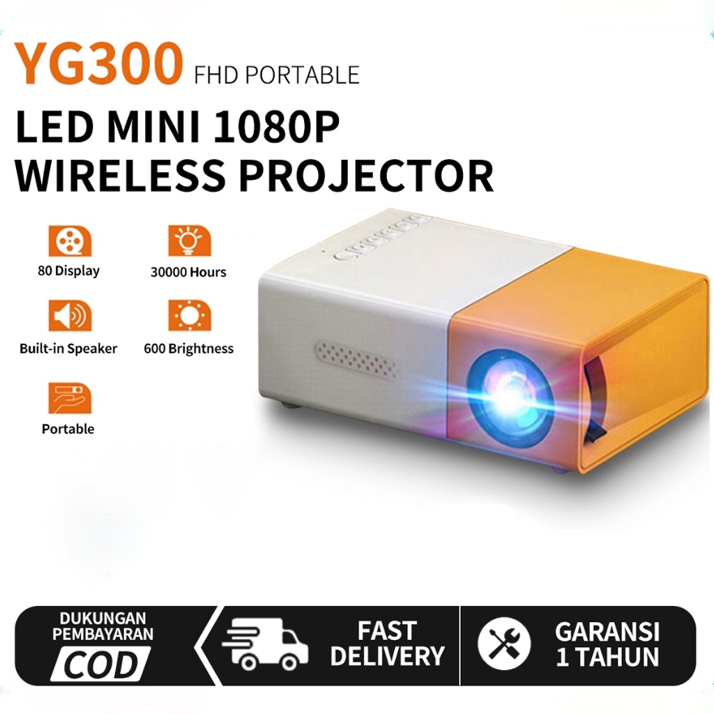 Mini Projector YG300 Portable LED Mini Proyektor hp Mini Home Theater HDMI Mini Projector