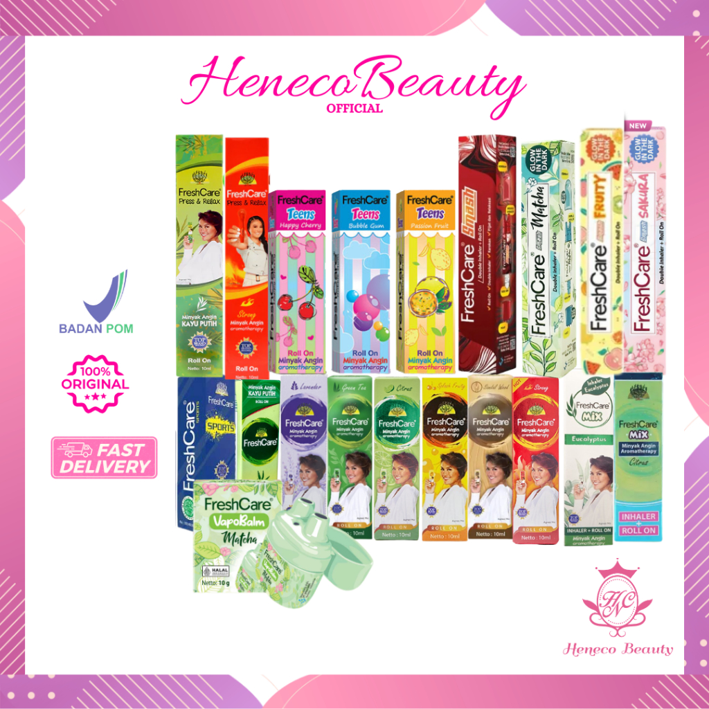 FRESH CARE Aromatherapy Roll On Mix Smash Double Inhaler / Smash Double Matcha / Minyak Angin FreshC