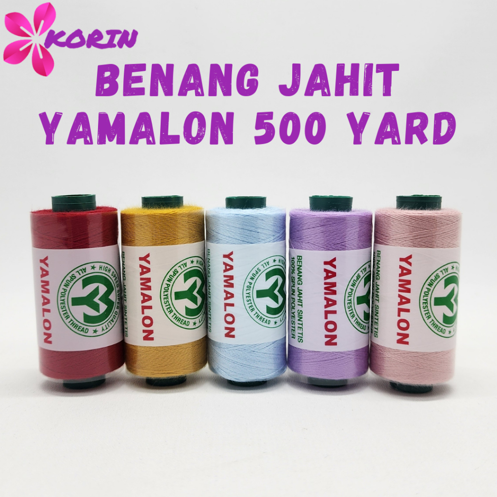 (PART 1) BENANG JAHIT MERK YAMALON /BENANG JAHIT/500YARD