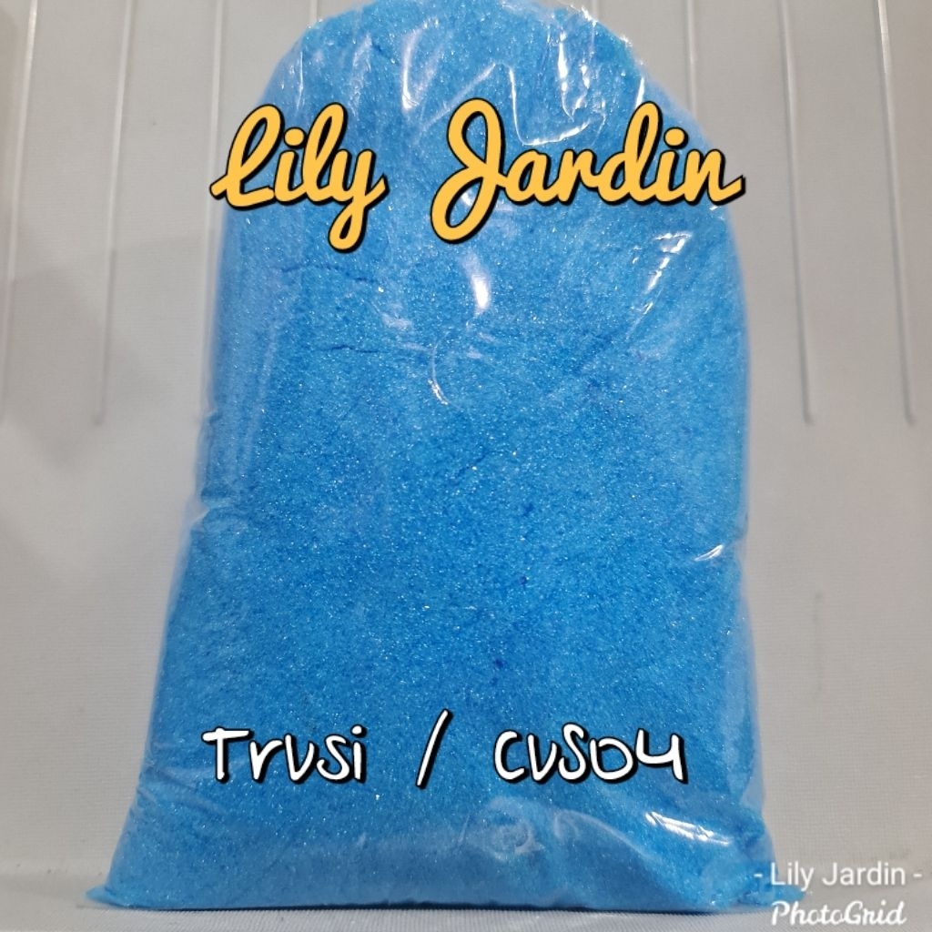 Trusi / Copper Sulphate / Tembaga Sulfat / Penjernih Air Biru - 250/500/1000 gram