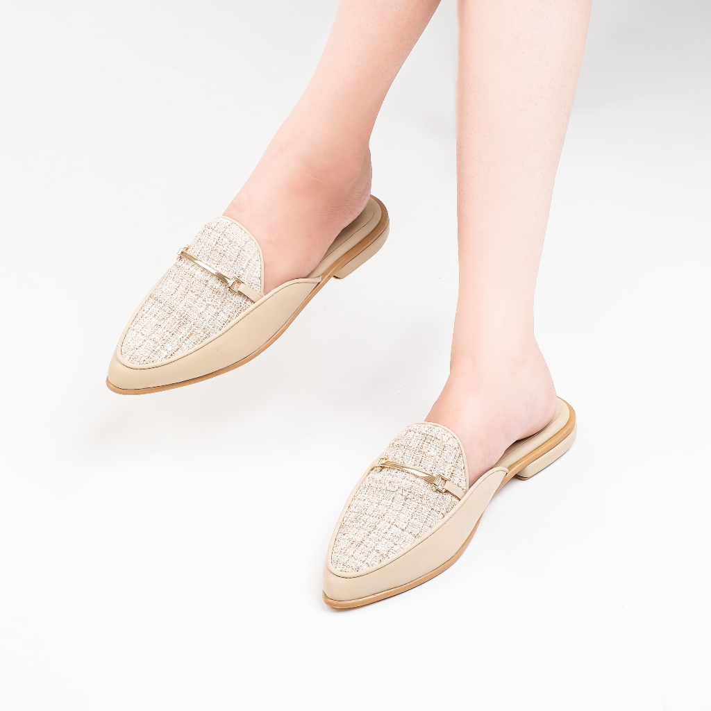 CEKHAS essential - Diva Cream Mules Wanita