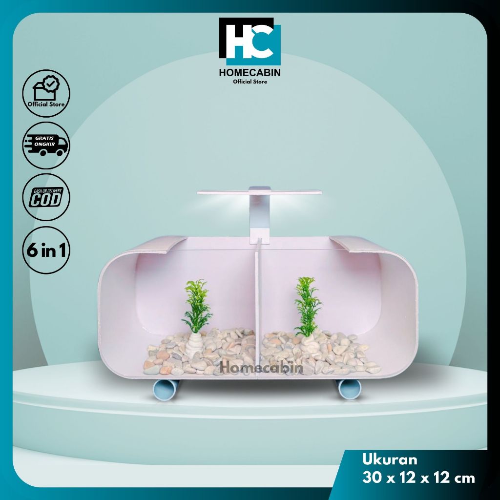 aquarium akrilik sekat fullset / aquarium cupang sekat / Aquarium mini / akuarium sekat cupang / aku