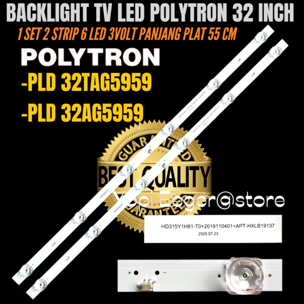 BACKLIGHT TV LED POLYTRON 32 INCH PLD 32TAG5959- PLD 32AG5959 BACKLIGHT TV LED 32 INCH POLYTRON