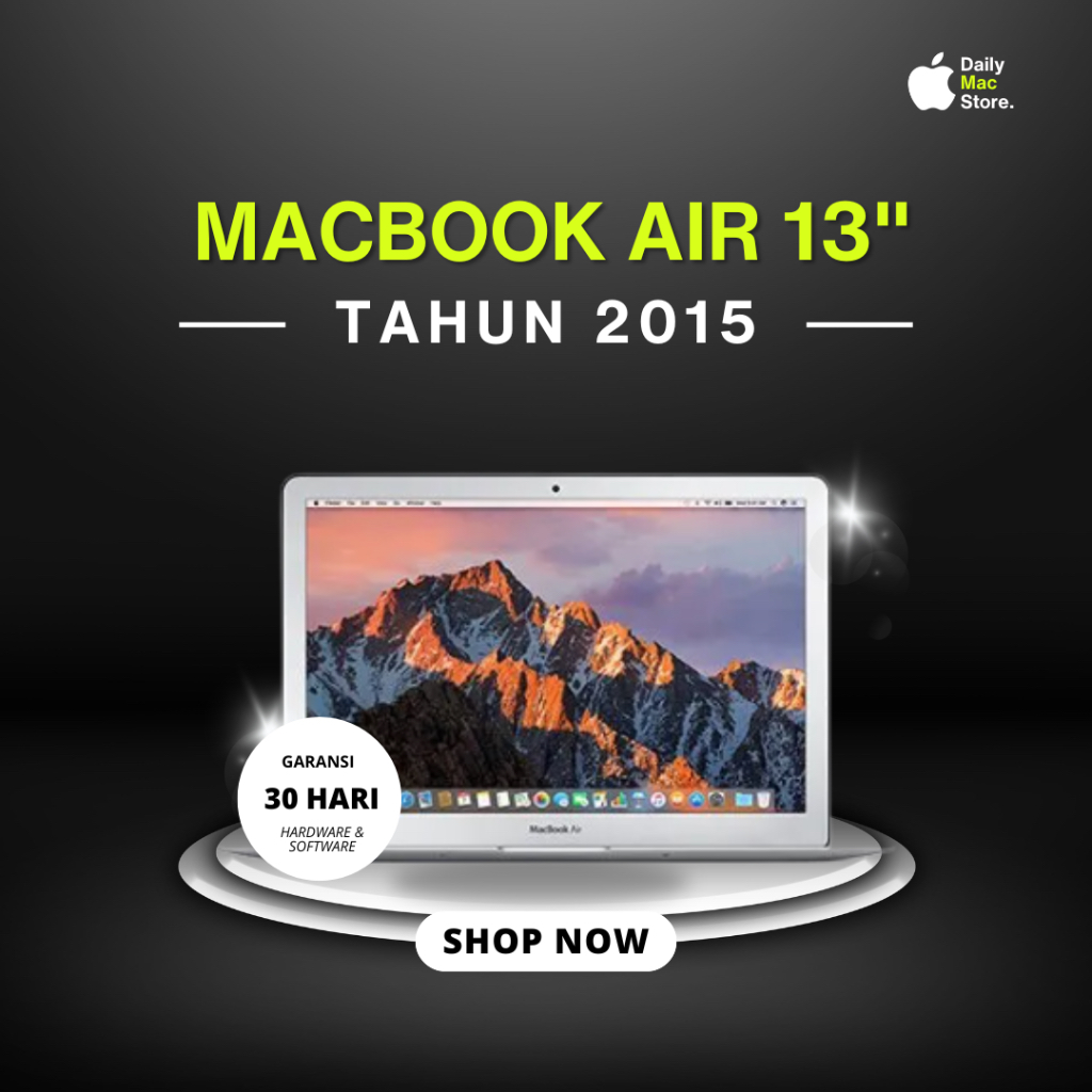 MACBOOK AIR 13" 2015 CTO RAM 8GB SSD 256GB