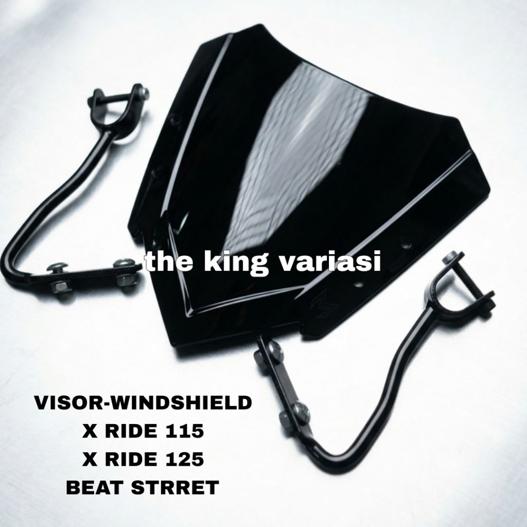 VISOR MOTOR BEAT STREET X RIDE 115,X RIDE 125 PNP VISOR WINDSHILED MOTOR X RIDE PLUS BREAKET DUDUKAN