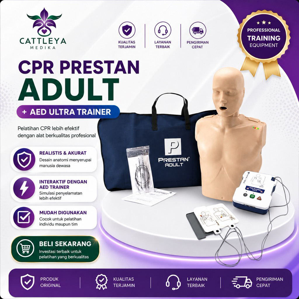 Phantom Manikin CPR Prestan Adult With AED Ultra Trainer / CPR Prestan + AED Trainer Ultra