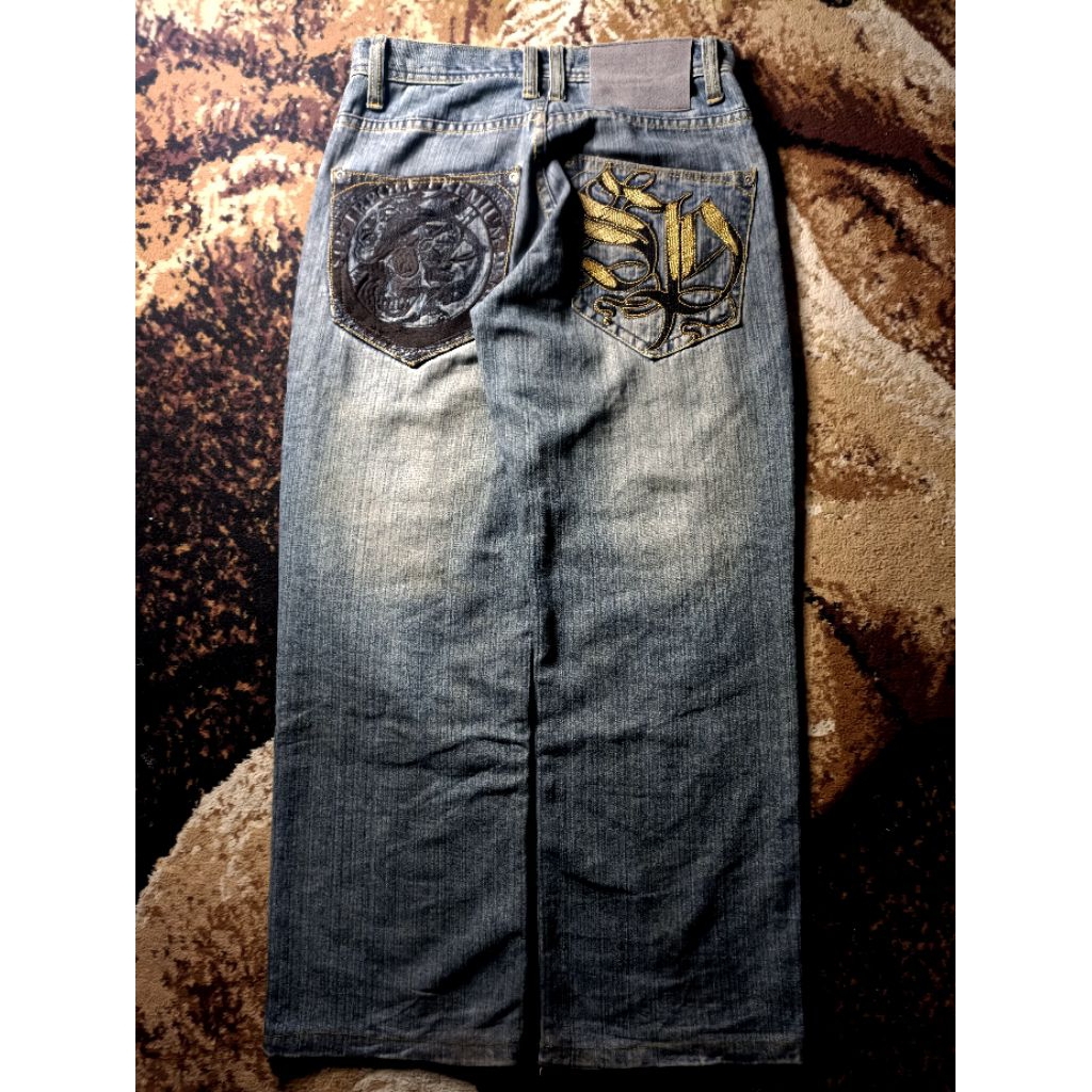 Southpole Premium Skull Jeans NOT JNCO SOHK DOGTOWN SEANJOHN FUBU RUFF RYDERS ED HARDY ROCAWEAR RAW 