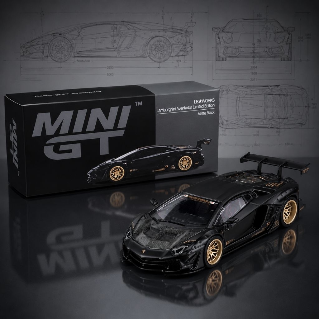 Mini GT LB-WORKS Lamborghini Aventador Limited Edition #1087