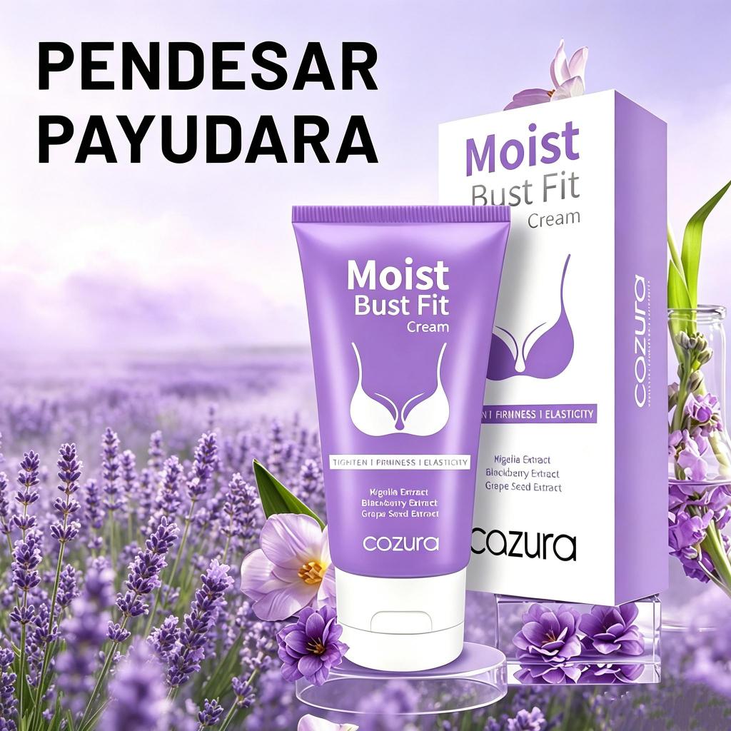 CAZURA MOIST FIT CREAM 50ML Pembesar Payudara100%Ampuh Permanen Serum Sabun Pengencang payu darah bp