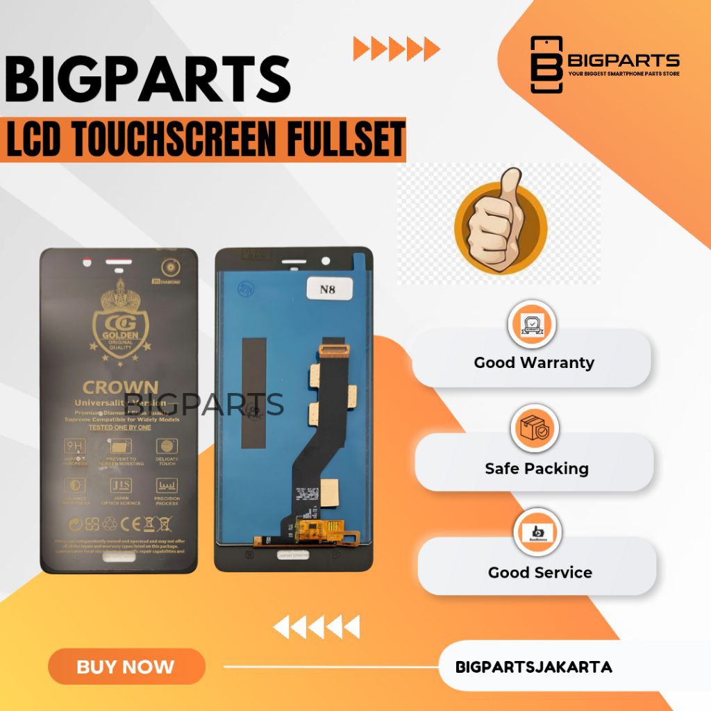 LCD TOUCHSCREEN NOKIA 8 COMPLETE