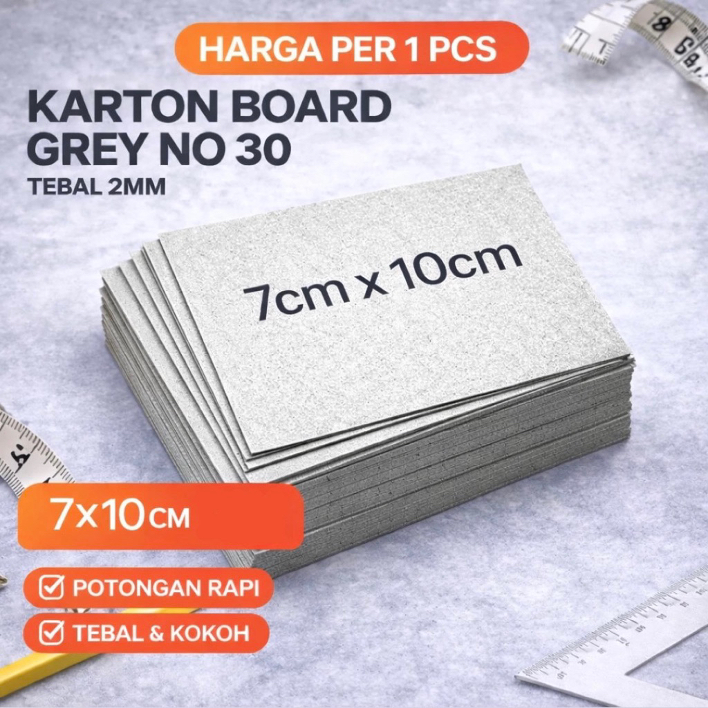 Karton board yellow board Karton Grey Board Tebal Ukuran A7 – Alas Photocard Kpop / Scrapbook