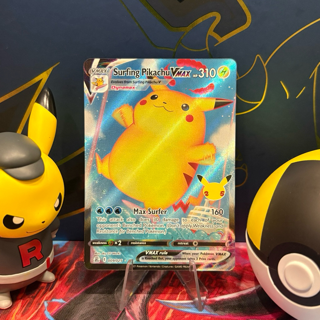 Surfing Pikachu VMAX 009/025 ENG - UR Celebrations - 25th Anniversary Celebrations - Pokemon TCG
