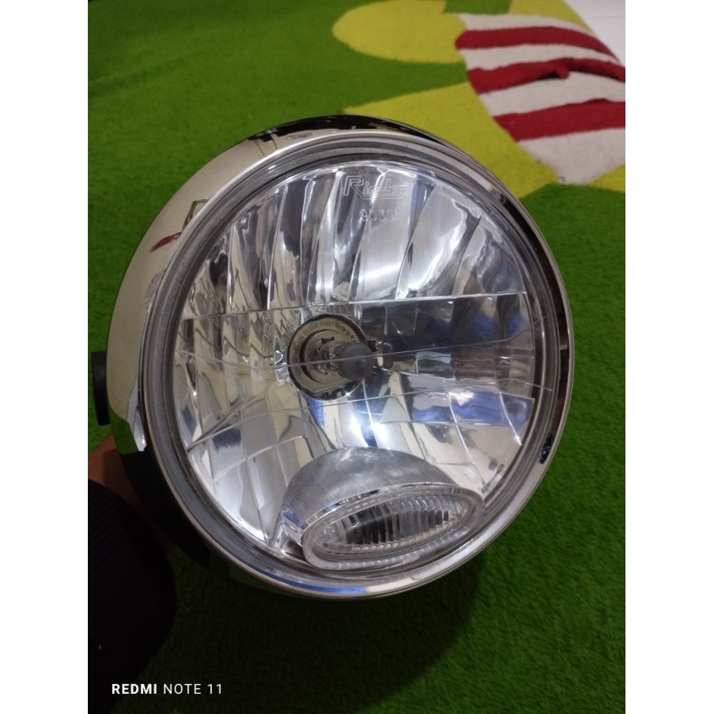 headlamp lapektor lampu depan yamaha Vixion old lampu bulat second original copotan