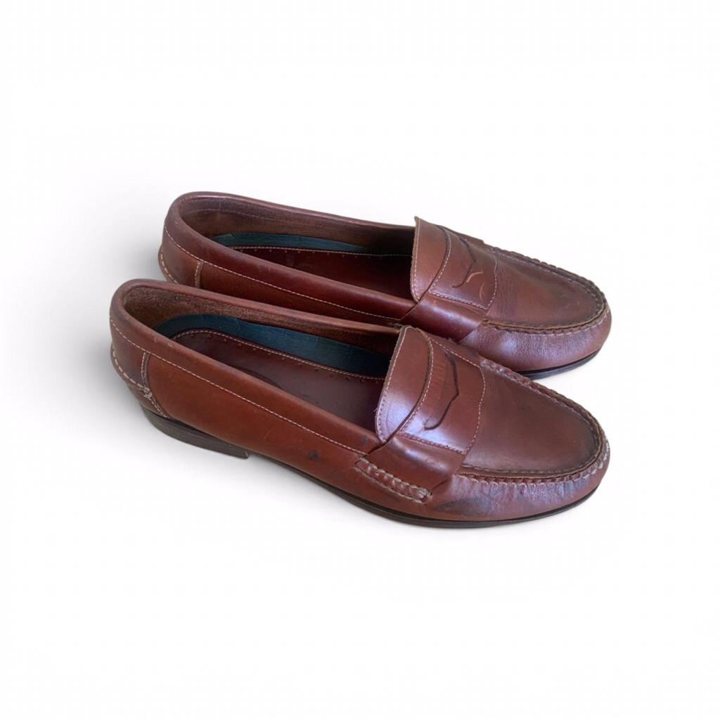 Gh Bass Weejuns Penny Loafer Tassle brown leather Size 42 eur 8uk 27 cm