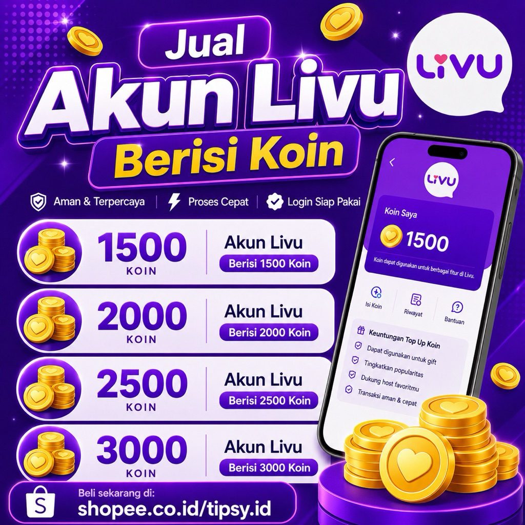 Akun Livu Siap Pakai