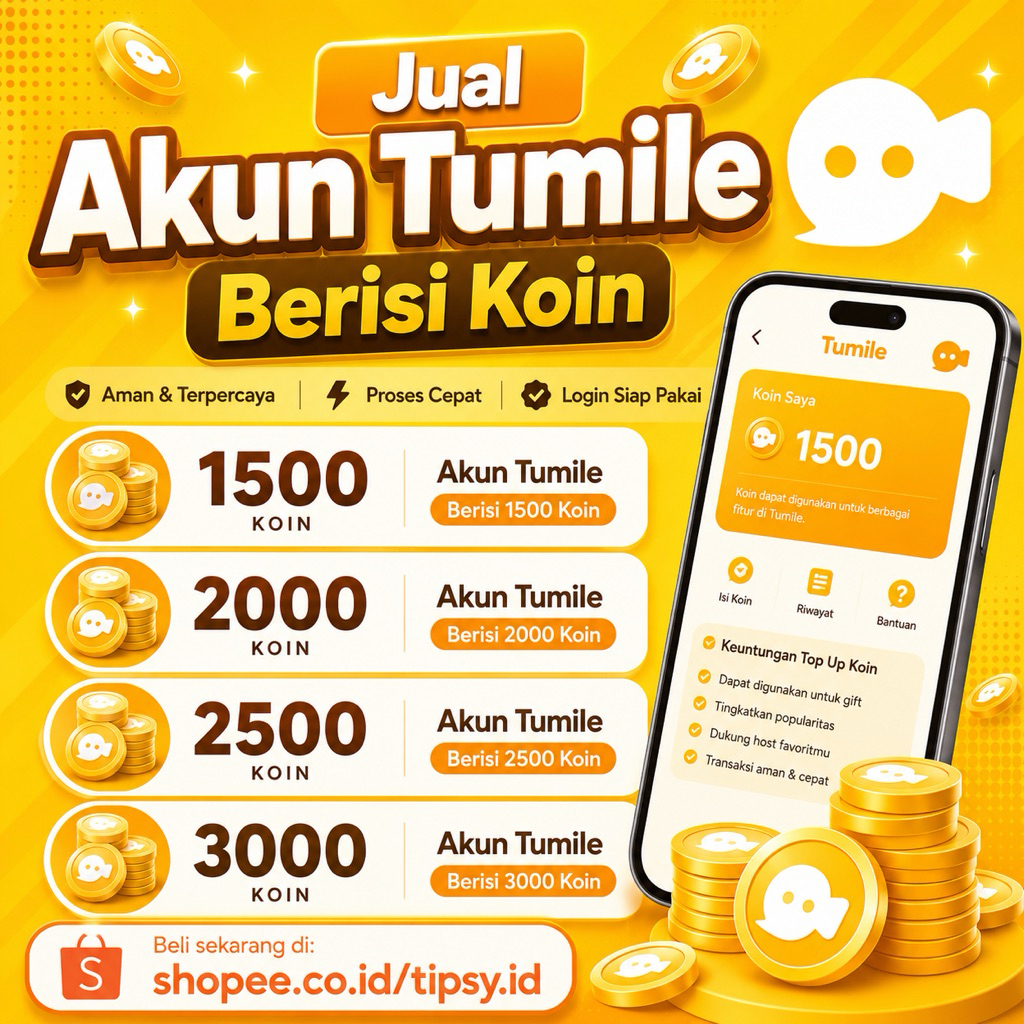 Akun Tumile Berisi Koin Siap Pakai
