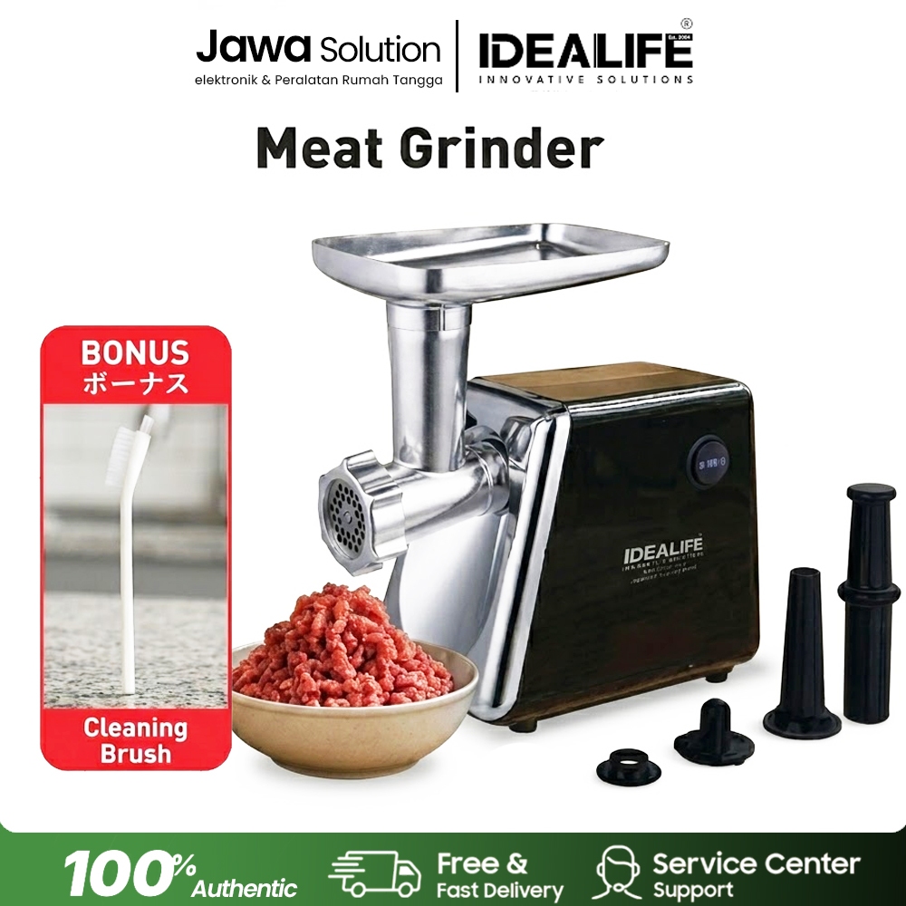 Idealife Penggiling Daging Meat Grinder Listrik | Gilingan Mesin Pembuat Bakso Sosis Serbaguna